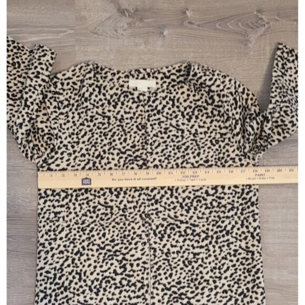 H & M Women's Size 4 Animal Print Open Front Jacket With 3/4‎ Sleeves - Picture 6 of 10